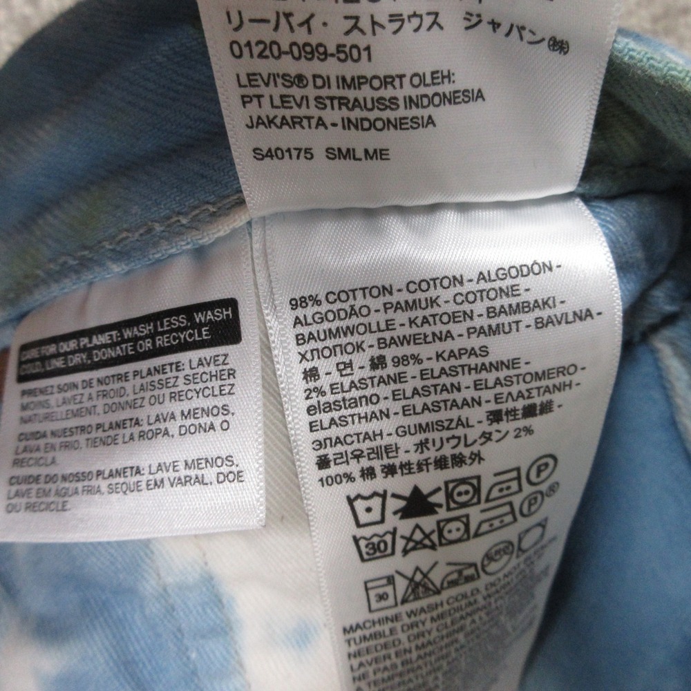 Levis Jeans Mens 30x30 Tie Dye Water Color 501 '93 Button Fly Denim Premium EUC - Picture 9 of 11